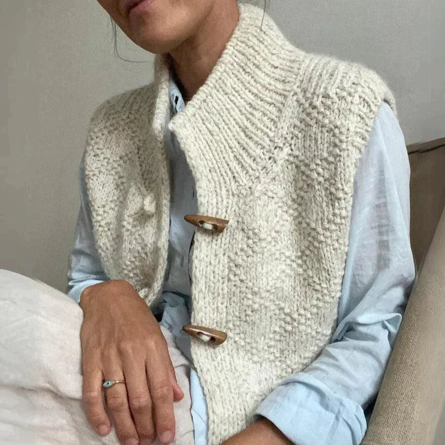 Dallarna - Enkel ärmlös cardigan